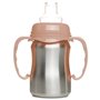 Tasse d'apprentissage - THERMOBABY - Inox - 180 ml - Peche - Ergonomique et anti-fuites