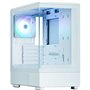 Boîtier PC - ZALMAN - P10 - Mini tour - M-ATX - Blanc - Verre trempé - USB-C et A-RGB