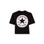 T shirt à manches courtes Enfant Converse Signature Chuck Patch Boxy Tee Noir