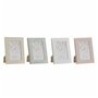 Cadre photo DKD Home Decor Urban Verre Beige Rose Blanc Vert PS (14,5 x 2 x 19,5 cm) (4 Unités)