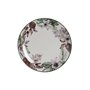 Assiette plate DKD Home Decor Fleurs Porcelaine (27 x 27 x 2 cm)