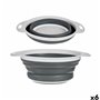 Tamis Kinvara 81604 Blanc Gris polypropylène TPR 25 x 20 x 8,5 cm 25 x 3 x 20 cm (6 Unités)