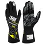 Gants de karting OMP MY2025 Jaune Noir FIA 8856-2018
