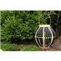 Lampe solaire en bambou - Olivie - Noir