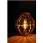 Lampe solaire en bambou - Olivie - Noir