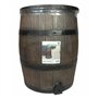 Récupérateur d'eau en forme de barrique - NATURE - En PE rotomoulé - 120 litres - Inclus accessoires