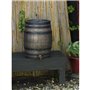 Récupérateur d'eau en forme de barrique - NATURE - En PE rotomoulé - 120 litres - Inclus accessoires