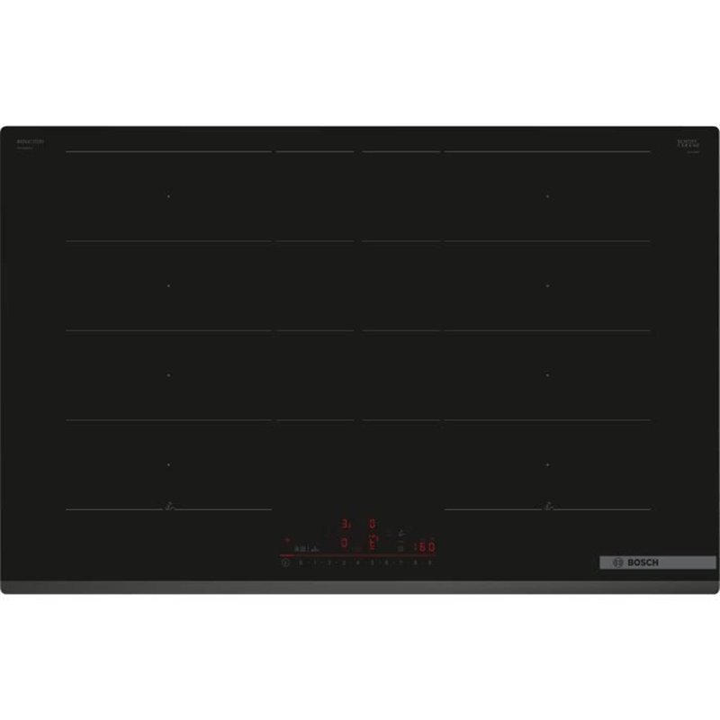 Table de cuisson a induction - BOSCH - 4 foyers - 52,2 x 80,2 x 5,1 cm - PXY83KHC1E - Noir