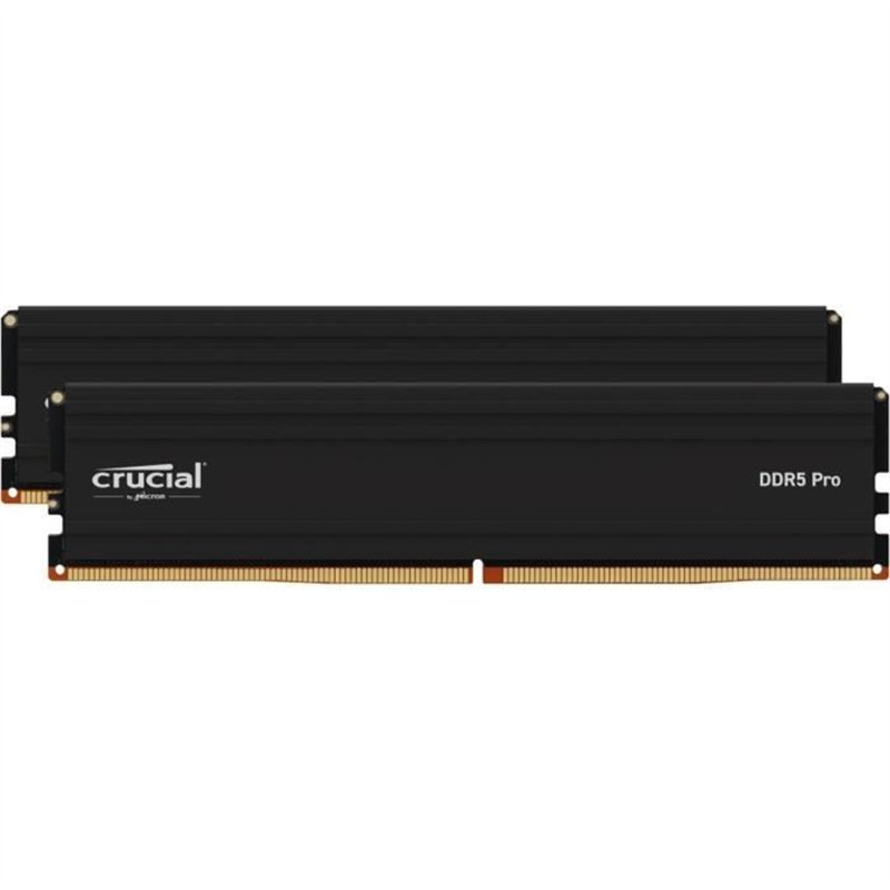 CRUCIAL Mémoire RAM DDR5 PRO - Kit 128GB (2 x 64GO) - 5600 MT/s - CL46