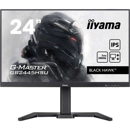 Écran PC - IIYAMA - GB2445HSU-B2 - 23,8 FHD - IPS - 100Hz - 1ms - HDMI/DP/USB HUB - Noir