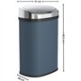 Poubelle de cuisine automatique - MAJESTIC - KITCHEN MOVE - 58 L - Inox gris mat avec cerclage