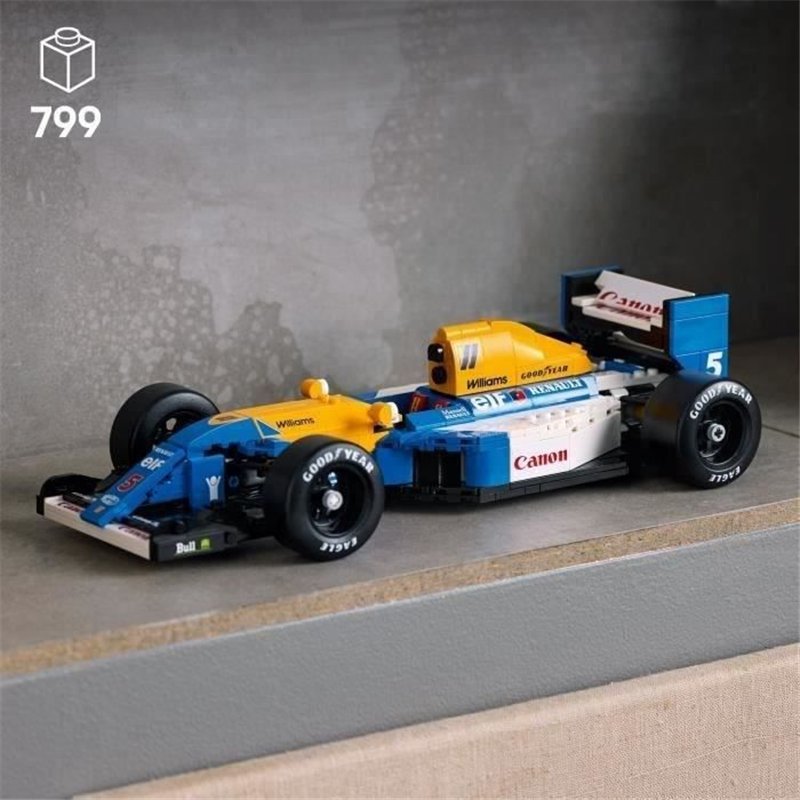 Image secondaire de LEGO Icons 10353 Williams Racing FW14B et Nigel Mansell - Voiture de course F1 pour adulte