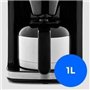 Cafetiere Filtre Digitale Isotherme avec Broyeur - MEDION - 1000W - 1,0L - Silver