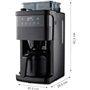 Cafetiere Filtre Digitale Isotherme avec Broyeur - MEDION - 1000W - 1,0L - Noir