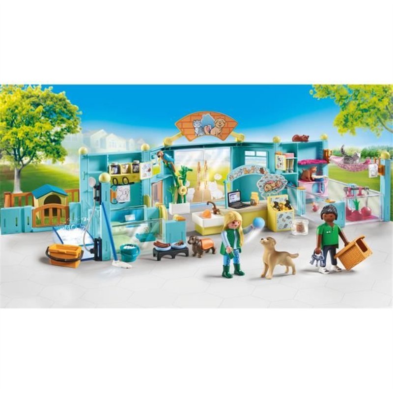 Image secondaire de PLAYMOBIL 71742 Hôtel des animaux soigneurs accessoires