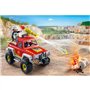PLAYMOBIL 71824 Véhicule de pompiers avec bidon enflammé