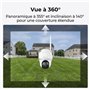 Caméra extérieure - REOLINK - B440 - Panneau solaire - Blanc
