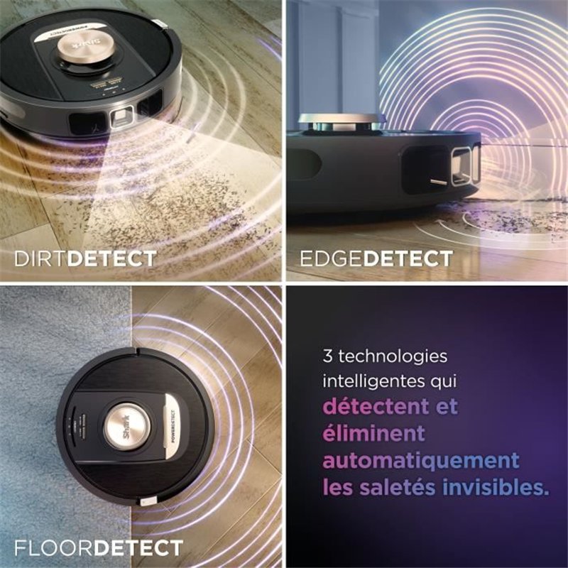 Image secondaire de Shark PowerDetect RV2820VEEU - Robot Aspirateur Laveur à vidage automatique avec navigation 3D et LiDAR