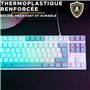 Clavier Gamer - The G-Lab - KEYZ CAESIUM - RGB - Blanc & gris - TKL