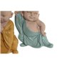 Figurine Décorative DKD Home Decor Bleu Rose Jaune Résine Moine (8 x 5,5 x 12,7 cm) (3 Unités)
