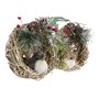 Décorations de Noël DKD Home Decor Polyester Rotin (14 x 11 x 15 cm) (2 Unités)