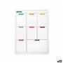 Aimants Pincello 424 Blanc 33,5 x 48 x 0,5 cm Frigo A3 (12 Unités)