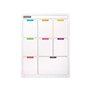 Aimants Pincello 424 Blanc 33,5 x 48 x 0,5 cm Frigo A3 (12 Unités)