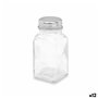 Salière Vivalto YHP-F0409/DH12 Transparent Métal verre 4 x 9 x 4 cm (12 Unités)
