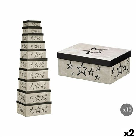 Boîte Décorative Pincello 62 Noir Carton (2 Unités)