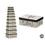Boîte Décorative Pincello 62 Noir Carton (2 Unités)