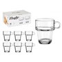 Tasse de café et de thé Vivalto Z908-9/BHA6 Transparent verre 270 ml (6 Unités)