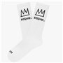 Chaussettes Jimmy Lion Basquiat Crown Blanc 41-46