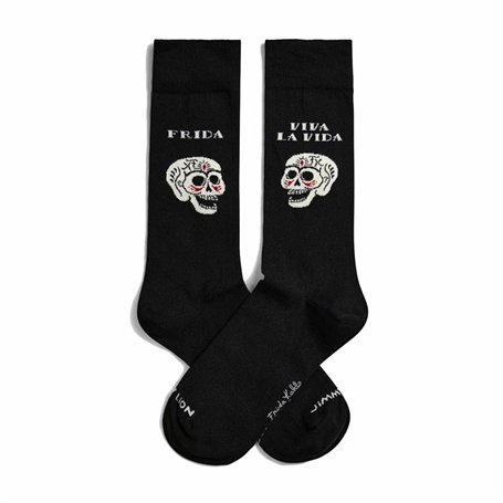Chaussettes Jimmy Lion Frida Viva La Vida Noir 41-46