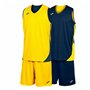 Ensemble de Sport pour Adultes Joma Sport Kansas Jaune Multicouleur Blue marine 2 Pièces