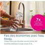 Bouteille filtrante - BRITA - Blanc Graphite - 1,3L - 6 filtres MicroDisc - Compatible lave-vaisselle