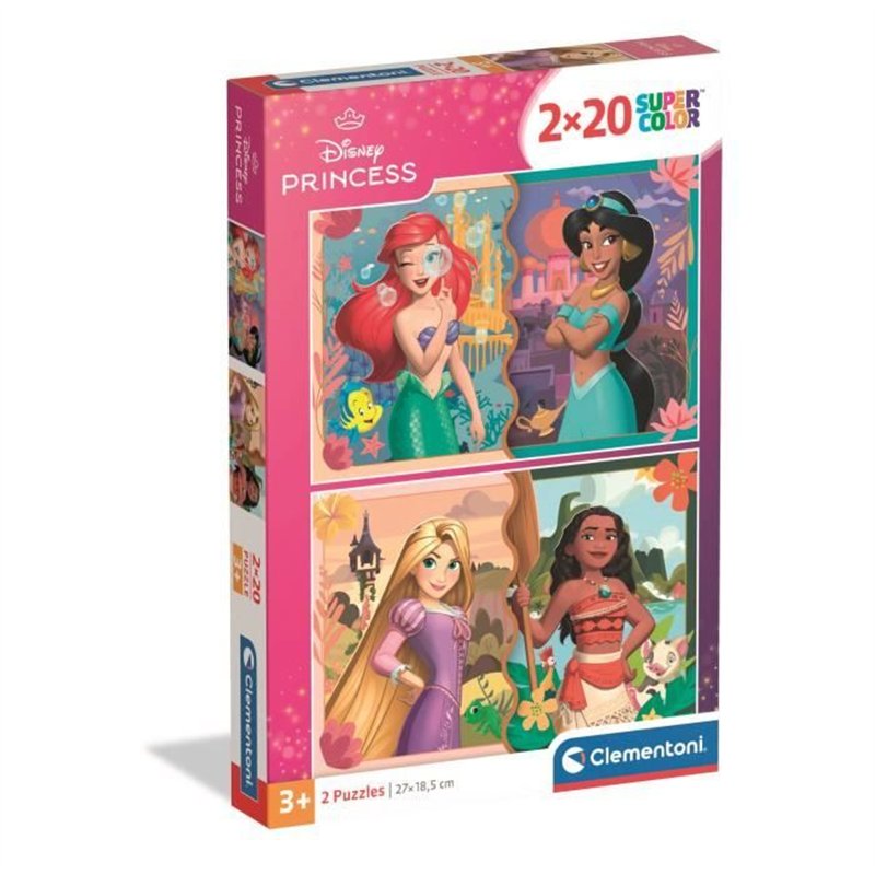 CLEMENTONI - 2x20 pieces - Disney Princess