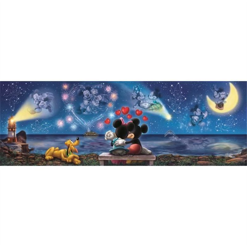 Image secondaire de CLEMENTONI - Compact 1000 pieces Panorama - Mickey & Minnie