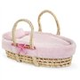 Accessoires poupons - COROLLE - Ensemble Couffin Peluche Rose - pour poupons 36 et 42 cm - des 3 ans