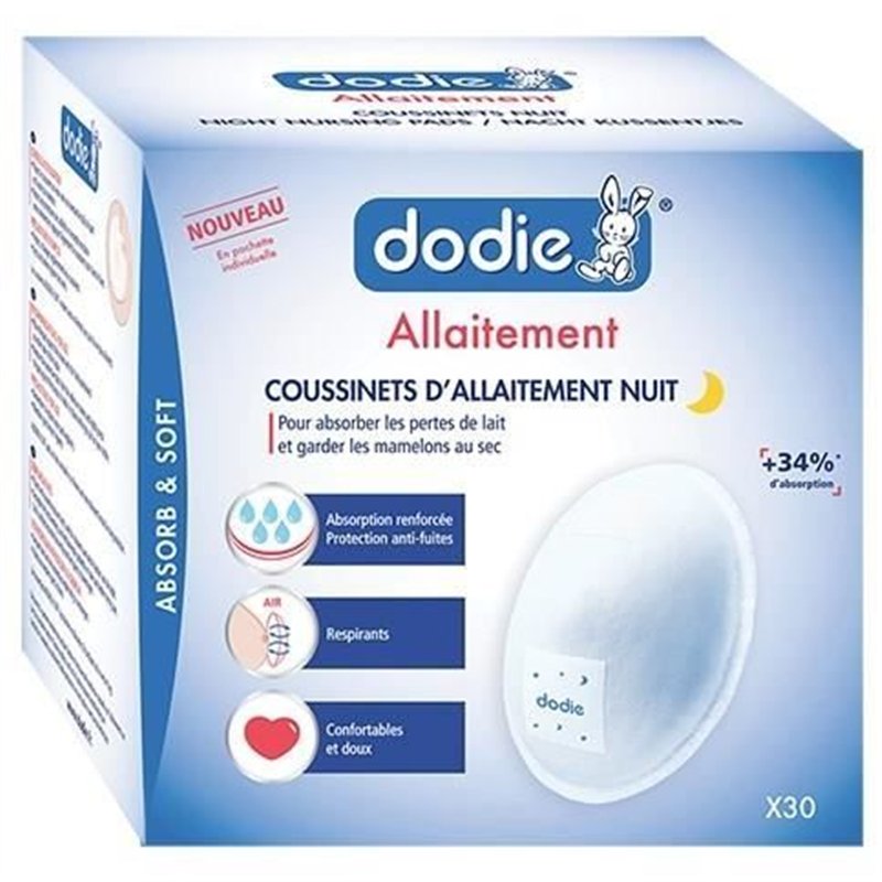 Image secondaire de Dodie Allaitement Coussinets d'Allaitement Nuit 30 coussinets