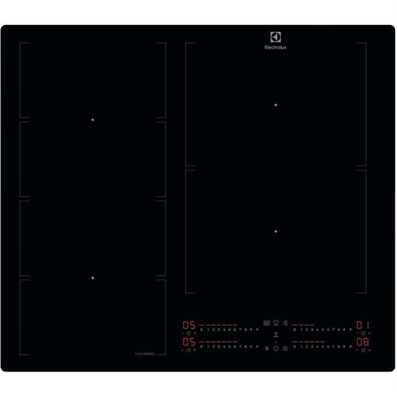 Plaque de cuisson a induction - ELECTROLUX - 4 foyers dont zone gauche modulable - 58 x 51 cm - EIV66453I