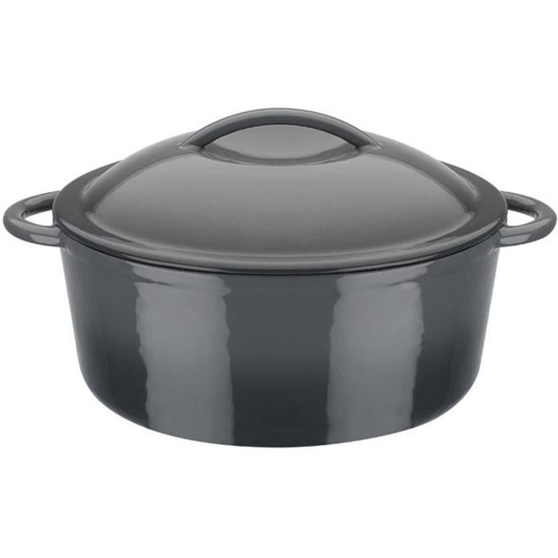 Marmite fonte massive - GSW - GREY SHADOW - 24 cm - Ronde - Induction - Gris