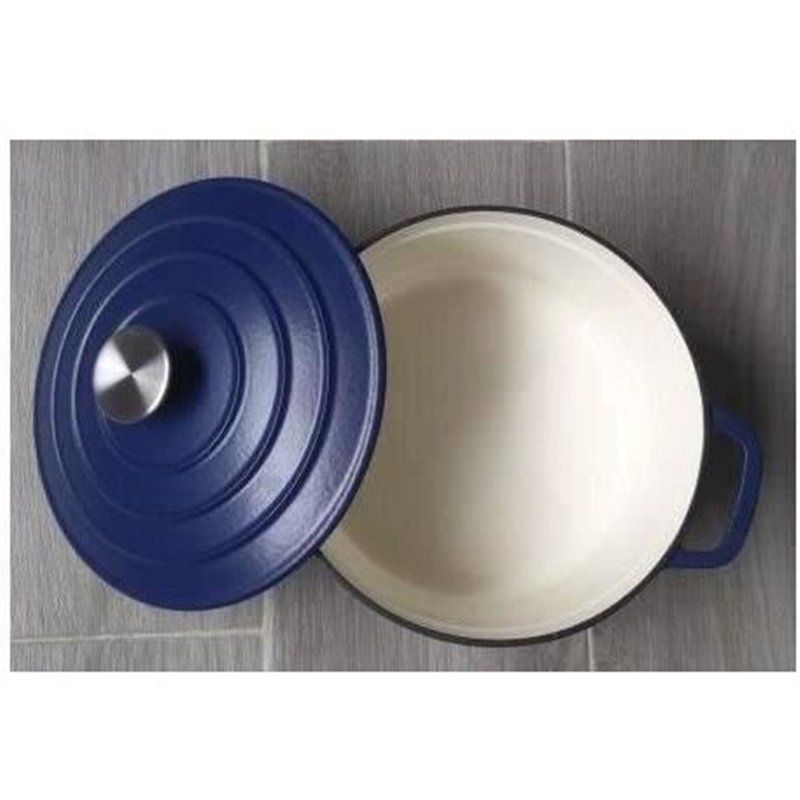 Image secondaire de Marmite fonte massive - GSW - BLUE MAGIC - 20 cm - Ronde - Induction - Bleu