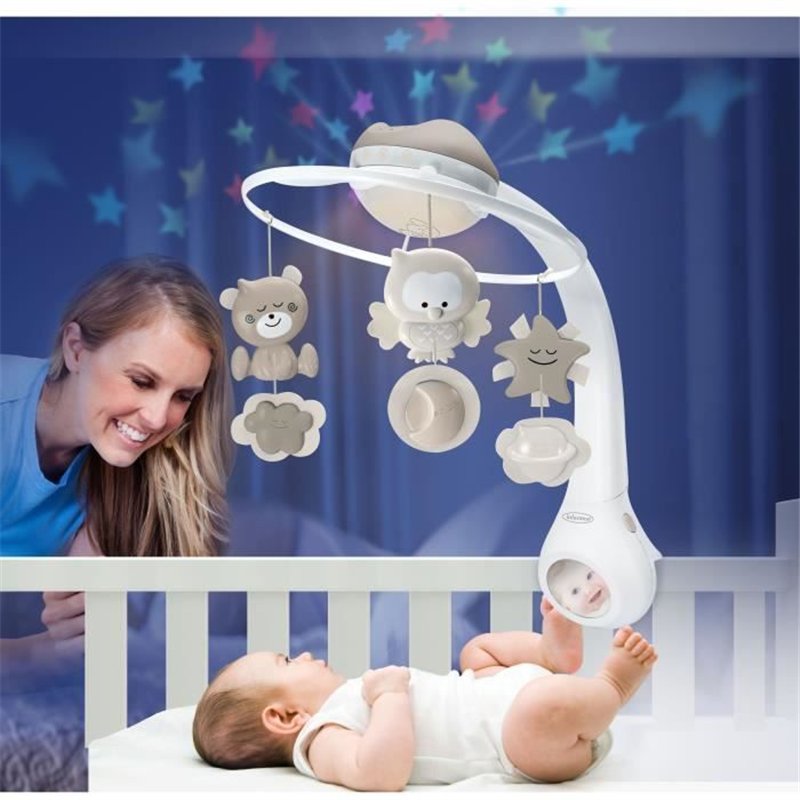 Image secondaire de Mobile musical et projecteur - INFANTINO - Douce Nuit 3-en1 - Gris