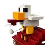 LEGO Minecraft 21273 Les Ghasts a l'Attaque du Village - Jeu pour garçon des 10 ans