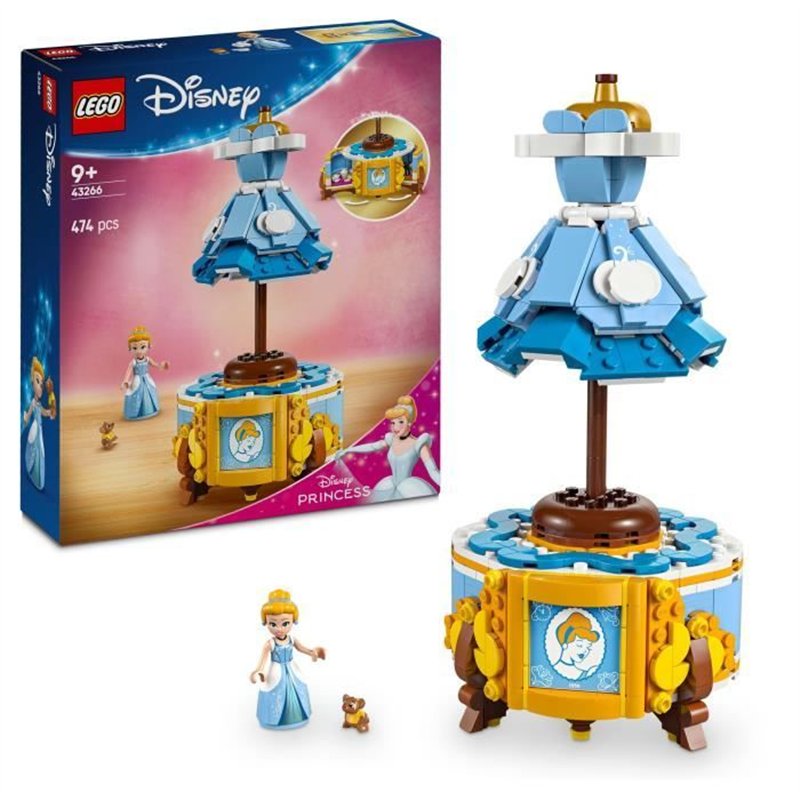 LEGO | Disney Princess 43266 La Robe de Cendrillon - Jeu de construction pour fille 9 ans
