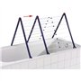 Séchoir a linge baignoire Pegasus V Duo 81702 Leifheit - Seche linge extensible pliable, stable-Etendoir a linge pour baignoires