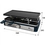 Appareil a raclette rectangulaire - LITTLE BALANCE - Maxi Grill & Cheese - 1400 W - 8 personnes - Meuuh / design poivre
