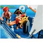 PLAYMOBIL 5810 Chaloupe des pirates, avec canon, Flotte dans l'eau, 3 personnages, 84 pieces, Les pirates, Des 4 ans
