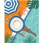CreArt 24x30 cm Pool Time, Adulte, Peinture par numéros, 25523, Ravensburger