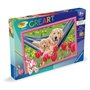 CreArt Kids 31x21cm Labrador et tulipes, Kit de peinture par numéros Numéro d'Art, Des 7 ans, 25852, Ravensburger